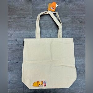New With Tags Corgi Canvas Bag